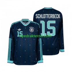 Tyskland Fotballdrakt Nico Schlotterbeck 15 Herre Bortedraktsett Fotball-VM 2026 Langermet