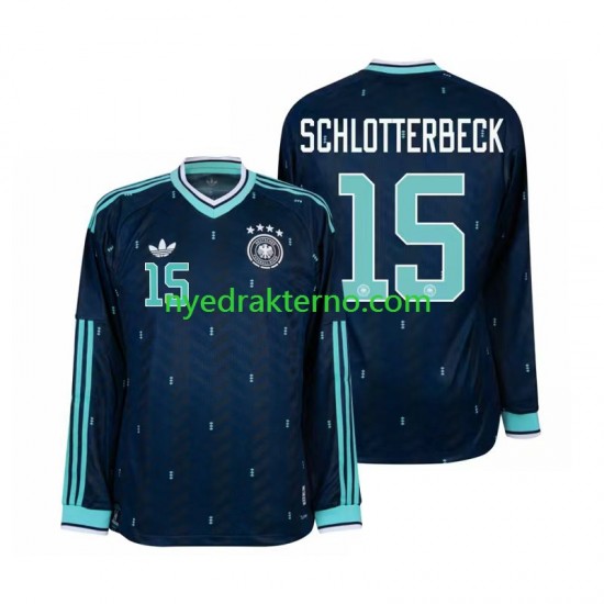 Tyskland Fotballdrakt Nico Schlotterbeck 15 Herre Bortedraktsett Fotball-VM 2026 Langermet