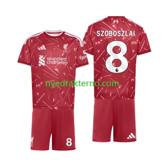 Liverpool Fotballdrakt Dominik Szoboszlai 8 Barn Hjemmedraktsett 2026-2027 Kortermet