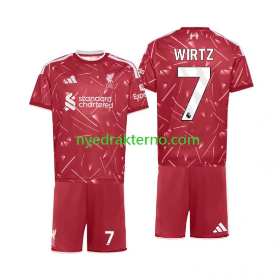 Liverpool Fotballdrakt Florian Wirtz 7 Barn Hjemmedraktsett 2026-2027 Kortermet