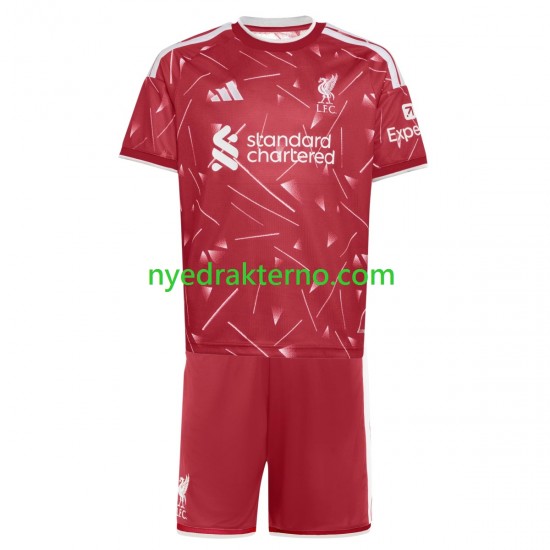 Liverpool Fotballdrakt Barn Hjemmedraktsett 2026-2027 Kortermet