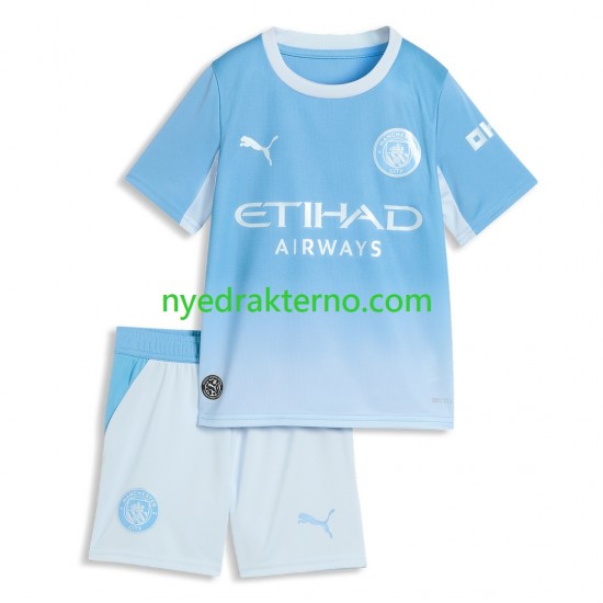Manchester City Fotballdrakt Barn Hjemmedraktsett 2026-2027 Kortermet