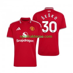 Manchester United Fotballdrakt Benjamin Sesko 30 Herre Hjemmedraktsett 2026-2027 Kortermet