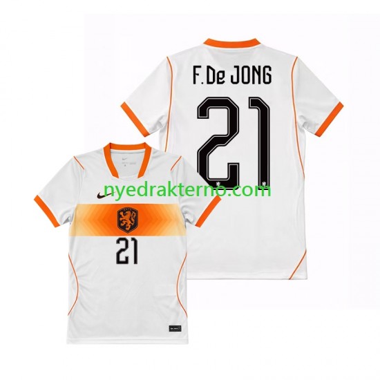 Nederland Fotballdrakt Frenkie de Jong 21 Herre Bortedraktsett Fotball-VM 2026 Kortermet