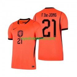Nederland Fotballdrakt Frenkie de Jong 21 Herre Hjemmedraktsett Fotball-VM 2026 Kortermet