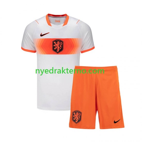 Nederland Fotballdrakt Barn Bortedraktsett Fotball-VM 2026 Kortermet