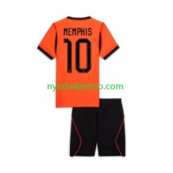 Nederland Fotballdrakt Memphis Depay 10 Barn Hjemmedraktsett Fotball-VM 2026 Kortermet