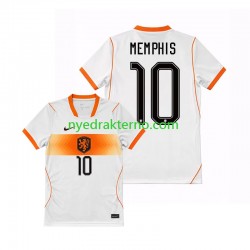 Nederland Fotballdrakt Memphis Depay 10 Herre Bortedraktsett Fotball-VM 2026 Kortermet