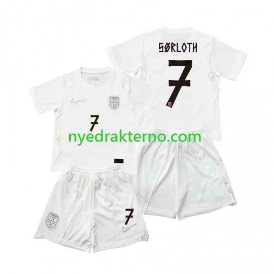 Norge Fotballdrakt Alexander Sorloth 7 Barn Tredjedraktsett Fotball-VM 2026 Kortermet