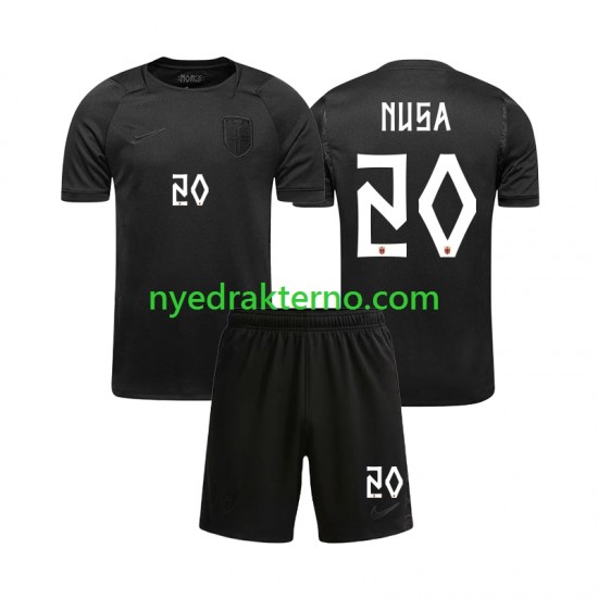 Norge Fotballdrakt Antonio NUSA 20 Barn Bortedraktsett Fotball-VM 2026 Kortermet