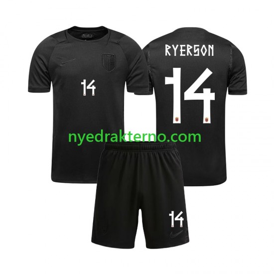 Norge Fotballdrakt Julian Ryerson 14 Barn Bortedraktsett Fotball-VM 2026 Kortermet