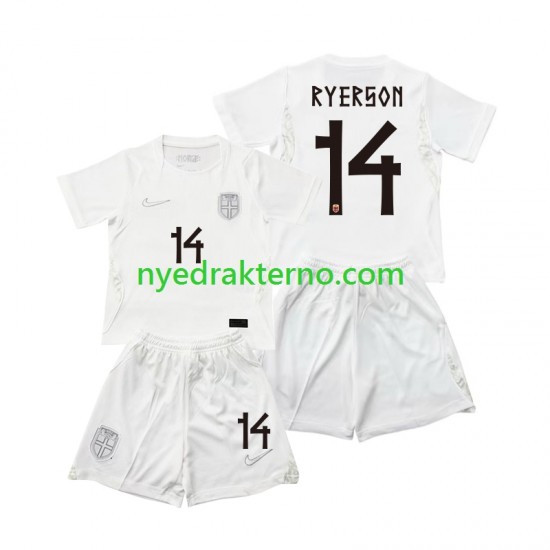 Norge Fotballdrakt Julian Ryerson 14 Barn Tredjedraktsett Fotball-VM 2026 Kortermet
