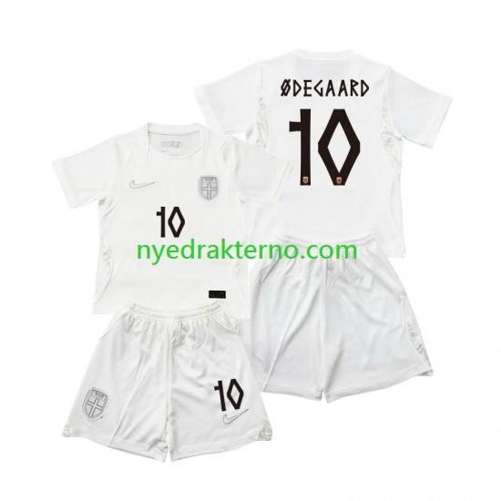 Norge Fotballdrakt Martin Odegaard 10 Barn Tredjedraktsett Fotball-VM 2026 Kortermet