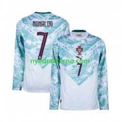 Portugal Fotballdrakt Cristiano Ronaldo 7 Herre Bortedraktsett Fotball-VM 2026 Langermet