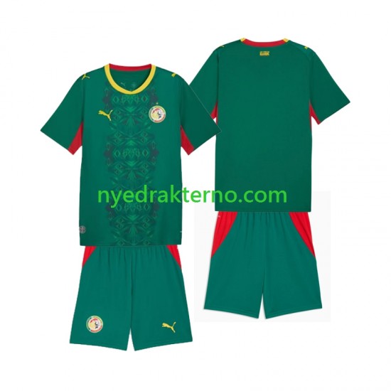 Senegal Fotballdrakt Barn Bortedraktsett 2026 2027 Kortermet