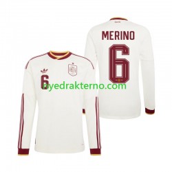 Spania Fotballdrakt Mikel Merino 6 Herre Bortedraktsett Fotball-VM 2026 Langermet
