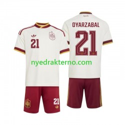 Spania Fotballdrakt Mikel Oyarzabal 21 Barn Bortedraktsett Fotball-VM 2026 Kortermet