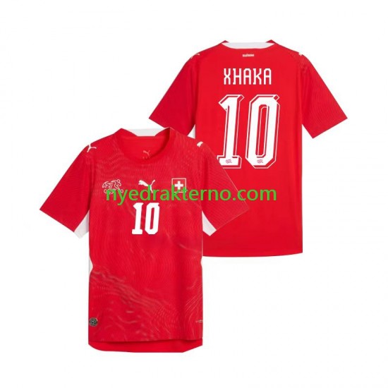 Sveits Fotballdrakt Granit Xhaka 10 Herre Hjemmedraktsett Fotball-VM 2026 Kortermet