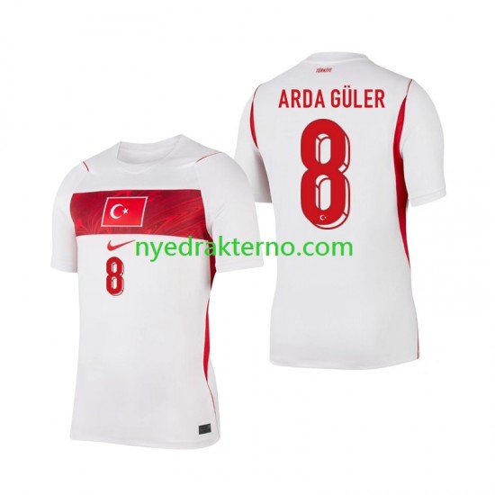 Tyrkia Fotballdrakt Arda Guler 8 Herre Bortedraktsett Fotball-VM 2026 Kortermet