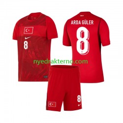 Tyrkia Fotballdrakt Arda Guler 8 Barn Hjemmedraktsett Fotball-VM 2026 Kortermet