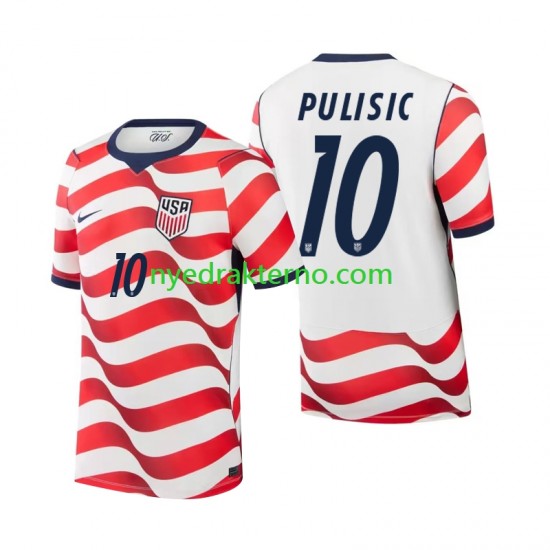 USA Fotballdrakt Christian Pulisic 10 Herre Hjemmedraktsett Fotball-VM 2026 Kortermet