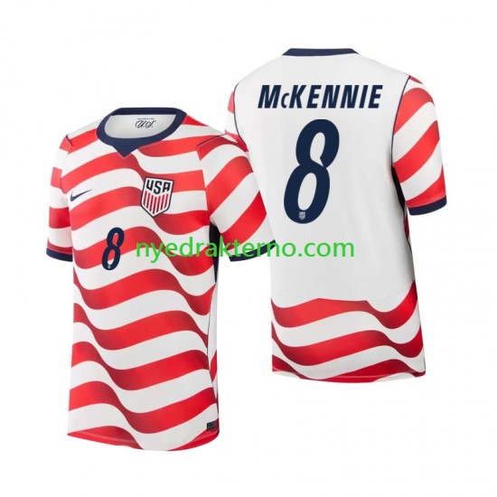 USA Fotballdrakt Weston McKennie 8 Herre Hjemmedraktsett Fotball-VM 2026 Kortermet