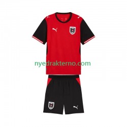 Østerrike Fotballdrakt Barn Hjemmedraktsett Fotball-VM 2026 Kortermet