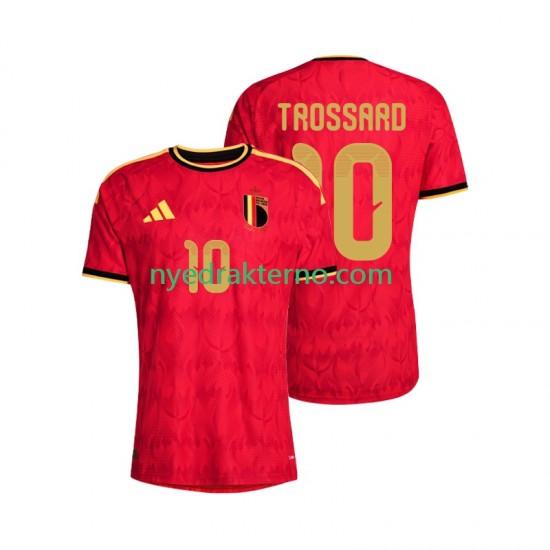 Belgia Fotballdrakt Leandro Trossard 10 Herre Hjemmedraktsett Fotball-VM 2026 Kortermet