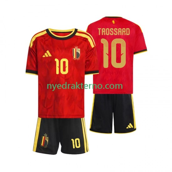 Belgia Fotballdrakt Leandro Trossard 10 Barn Hjemmedraktsett Fotball-VM 2026 Kortermet