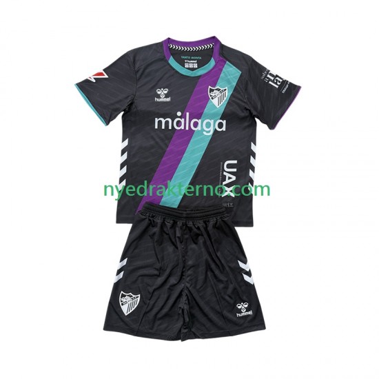 Málaga CF Fotballdrakt Barn Bortedraktsett 2025-2026 Kortermet