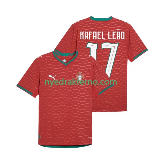 Portugal Fotballdrakt Rafael Leao 17 Herre Hjemmedraktsett Fotball-VM 2026 Kortermet