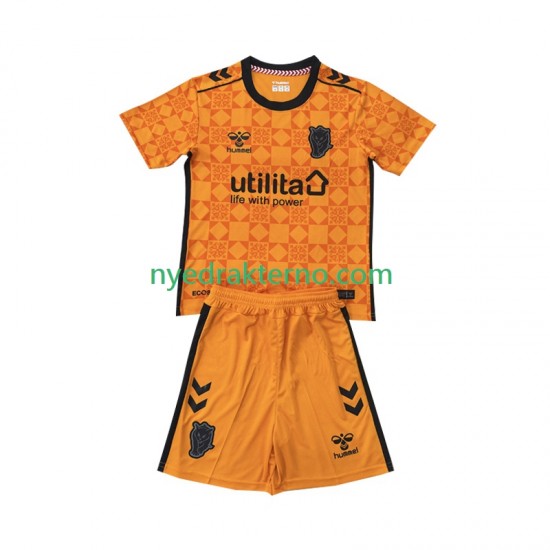 Fotballdrakt Sunderland Keeper Barn Tredjedraktsett 2025-2026 Kortermet