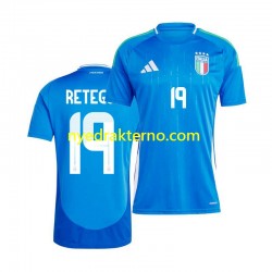 Italia Fotballdrakt Mateo Retegui 19 Herre Hjemmedraktsett 2024 Kortermet