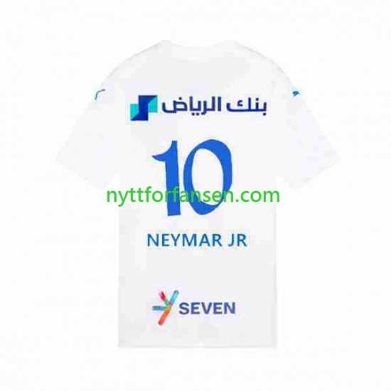 Fotballdrakt Al Hilal Neymar JR 10 Herre Bortedraktsett 2023-2024 Kortermet