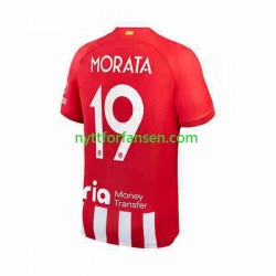 Atlético Madrid Fotballdrakt 2 Alvaro Morata 19 Herre Hjemmedraktsett 2023-2024 Kortermet