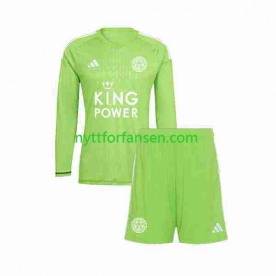 Leicester City Fotballdrakt Keeper Barn Bortedraktsett 2023-2024 Langermet