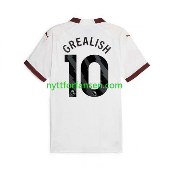 Manchester City Fotballdrakt Jack Grealish 10 Herre Bortedraktsett 2023-2024 Kortermet