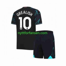 Manchester City Fotballdrakt Jack Grealish 10 Barn Tredjedraktsett 2023-2024 Kortermet