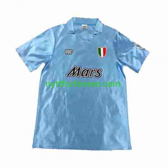 Napoli Fotballdrakt 1990 1991 Retro Herre Hjemmedraktsett Kortermet