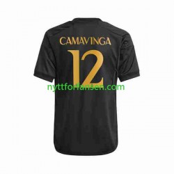 Real Madrid Fotballdrakt Eduardo Camavinga 12 Herre Tredjedraktsett 2023-2024 Kortermet