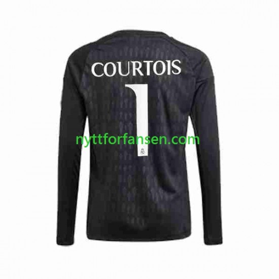 Real Madrid Fotballdrakt Thibaut Courtois 1 Keeper Herre Bortedraktsett 2023-2024 Langermet