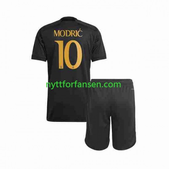 Real Madrid Fotballdrakt Modrić Luka 10 Barn Tredjedraktsett 2023-2024 Kortermet