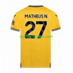 Wolverhampton Wanderers Fotballdrakt Matheus Nunes 27 Herre Hjemmedraktsett 2023-2024 Kortermet