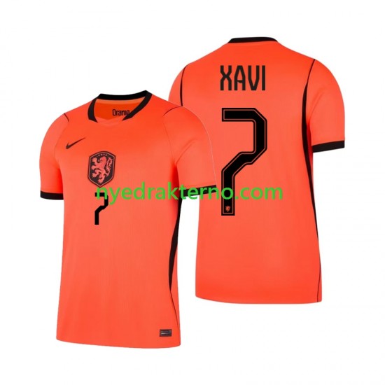 Nederland Fotballdrakt Xavi Simons 7 Herre Hjemmedraktsett Fotball-VM 2026 Kortermet