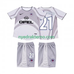 AC Milan Fotballdrakt RONALDINHO 21 2001 2002 Retro Barn Bortedraktsett Kortermet