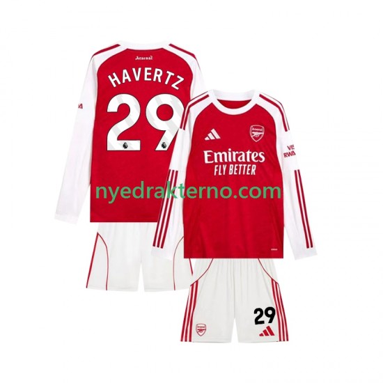 Arsenal Fotballdrakt Kai Havertz 29 Barn Hjemmedraktsett 2025-2026 Langermet