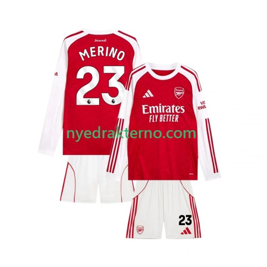 Arsenal Fotballdrakt Merino 23 Barn Hjemmedraktsett 2025-2026 Langermet