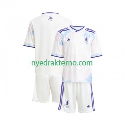 Aston Villa Fotballdrakt Barn Tredjedraktsett 2025-2026 Kortermet