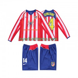Atlético Madrid Fotballdrakt SIMEONE 14 2005 Retro Barn Hjemmedraktsett 2004 Langermet