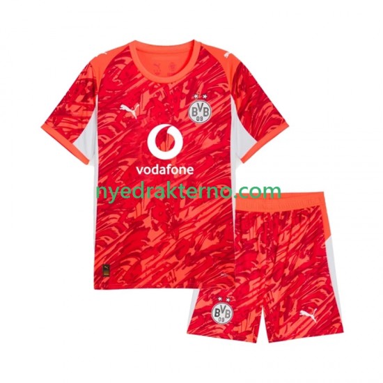 Borussia Dortmund Fotballdrakt Keeper Barn Bortedraktsett 2025-2026 Kortermet